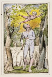Frontispiz zu Songs of Innocence: Platte 1 aus Songs of Innocence and of Experience (Kopie R) ca. 1802-08